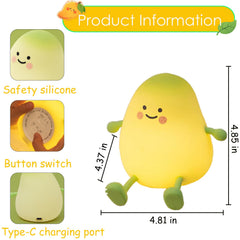 Gusweet Mango Shape Night Light base view with stand enables hands-free stories and video calls.