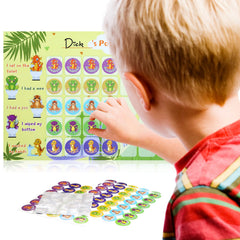 GWHOLE dinosaur stickers sheet features 90 dinos for rewards