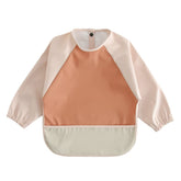 GZMM waterproof baby bib full-coverage keeps outfits clean during meals.