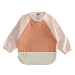 GZMM waterproof baby bib full-coverage keeps outfits clean during meals.