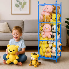 GZQXHOME ample space design fits over 40 plush toys for tidy playrooms