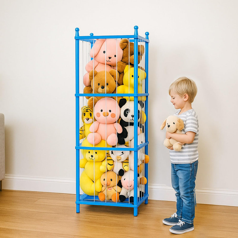 GZQXHOME stuffed animal storage wooden holder assembly for easy setup and durable build