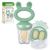 Haakaa Baby Fruit Food Feeder pouch close-up showing tiny holes for safe feeding.