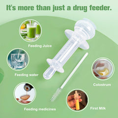 haakaa baby medicine dispenser protective shield supports calm feeding sessions.
