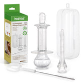 haakaa Baby Medicine Dispenser Set packaging highlights organized newborn care for easy medicine prep.