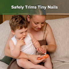 haakaa baby nail trimmer with LED light guides safe trimming in dim rooms.