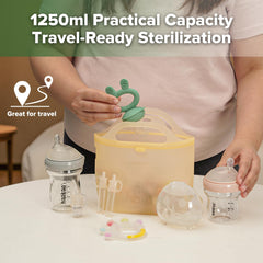 Haakaa bag 70oz in use showing large capacity for multiple items