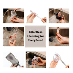 Haakaa pacifier-cleaner brush sanitizes baby items gently