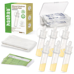Haakaa Colostrum Collector Kit ready-to-use packaging supports quick starts for newborn care.