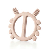 Haakaa crab teether front view with easy grip for tiny hands and gentle teething relief