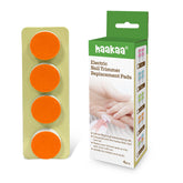 haakaa electric nail-trimmer replacement pad orange closeup for smooth, gentle filing