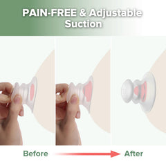haakaa inverted-nipple corrector with gentle suction demonstrates easy one-handed use