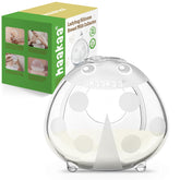 haakaa Ladybug Milk Collector on bra offers discreet wear and leak protection.