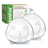 Haakaa Ladybug milk collector side view captures leaks discreetly for daily wear