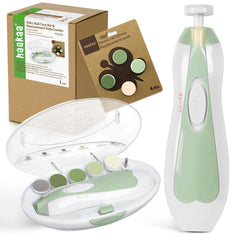 haakaa Meadow nail trimmer with compact case for travel-ready family nail care.