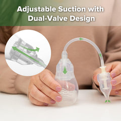 haakaa nasal aspirator anti-backflow valve helps avoid backflow during use