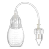 haakaa nasal aspirator bulb suction demonstrating gentle mucus removal for a calm newborn