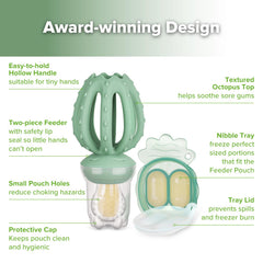 Haakaa popsicle tray freezes breast milk or puree for cooling relief