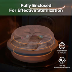 Haakaa raised wave base improves steam circulation for even sterilisation
