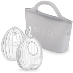 haakaa wearable shell pump discreet fit for hands-free nursing on the go.