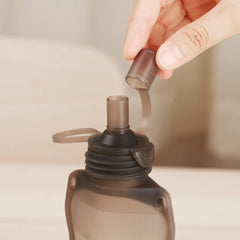 haakaa Yummy Pouch Sippy Spout grey stored in fridge to show sterilizer-friendly use.