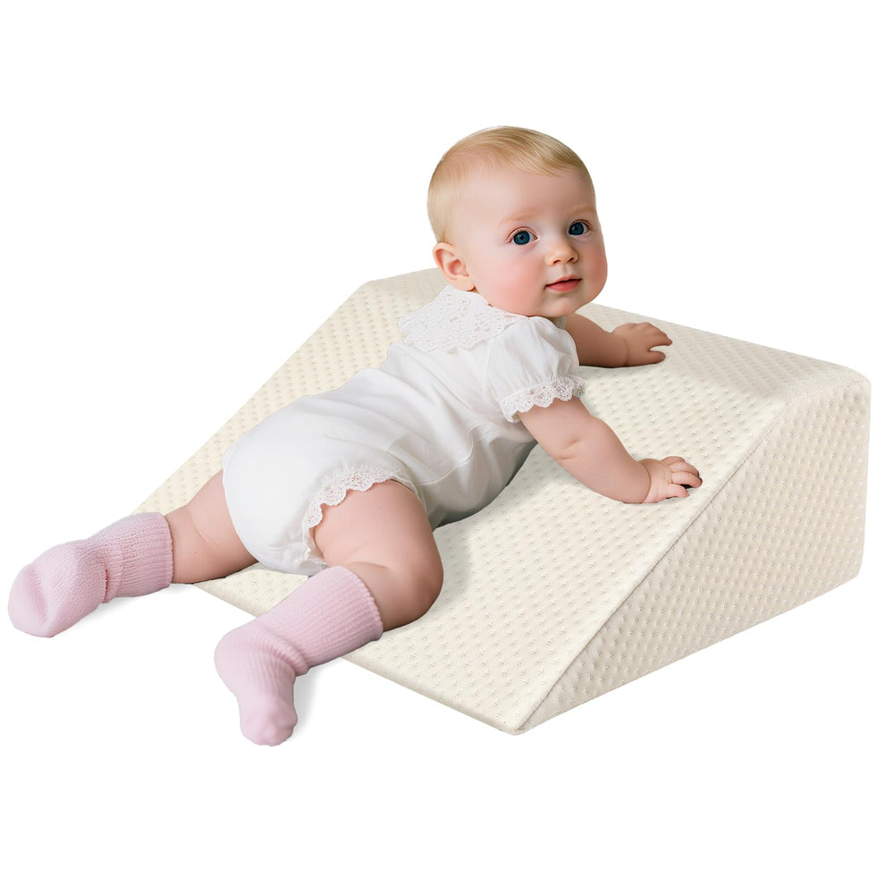 Haavookix Colic Baby Relief Pro foam closeup shows soft, supportive tummy-time interior.