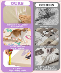 Haavookix waterproof surface demonstrated with quick wipe-clean technique.
