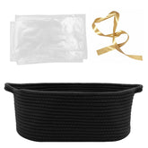 HADEEONG woven basket gift bags ribbons 14x10x6 — stylish gift storage for parties and celebrations