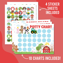 Hadley Designs potty chart 8-5x11 poster layout showcases an easy-to-use chart for toddlers.