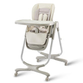 Hagaday 6in1 high chair white with tray for tidy feeding sessions