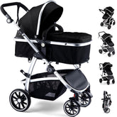 Hagaday baby-stroller bassinet mode for cozy newborn comfort during strolls.