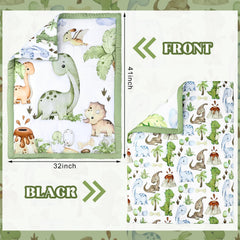 Hahafelt closeup of quilt pattern with diplodocus and friends