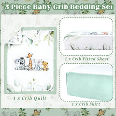 Hahafelt crib fitted sheet 28x52 with secure elastic edge