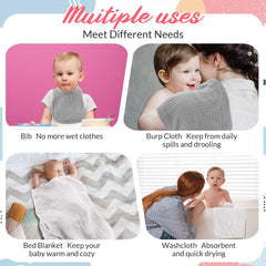 Hahafelt baby washcloths soft texture ideal for gentle cleansing
