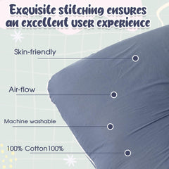 Hahafelt 55x31 inch fit keeps your U-shaped pillow snug and supported.