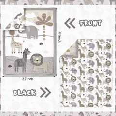 Hahafelt-safari-animals-design boosts nursery interest for a cozy ambience