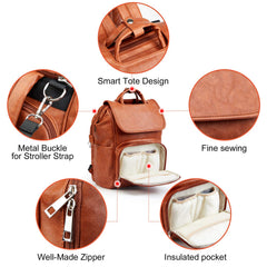HAHASOLE waterproof fabric protects contents during rainy or wet days.