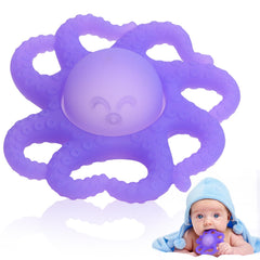 Haili XMGQ octopus teether front view soothing gums during teething