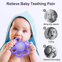 Haili XMGQ teether chilled in fridge for cooling relief to swollen gums