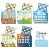 HAJOROM construction-themed potty chart poster to engage toddlers during training.