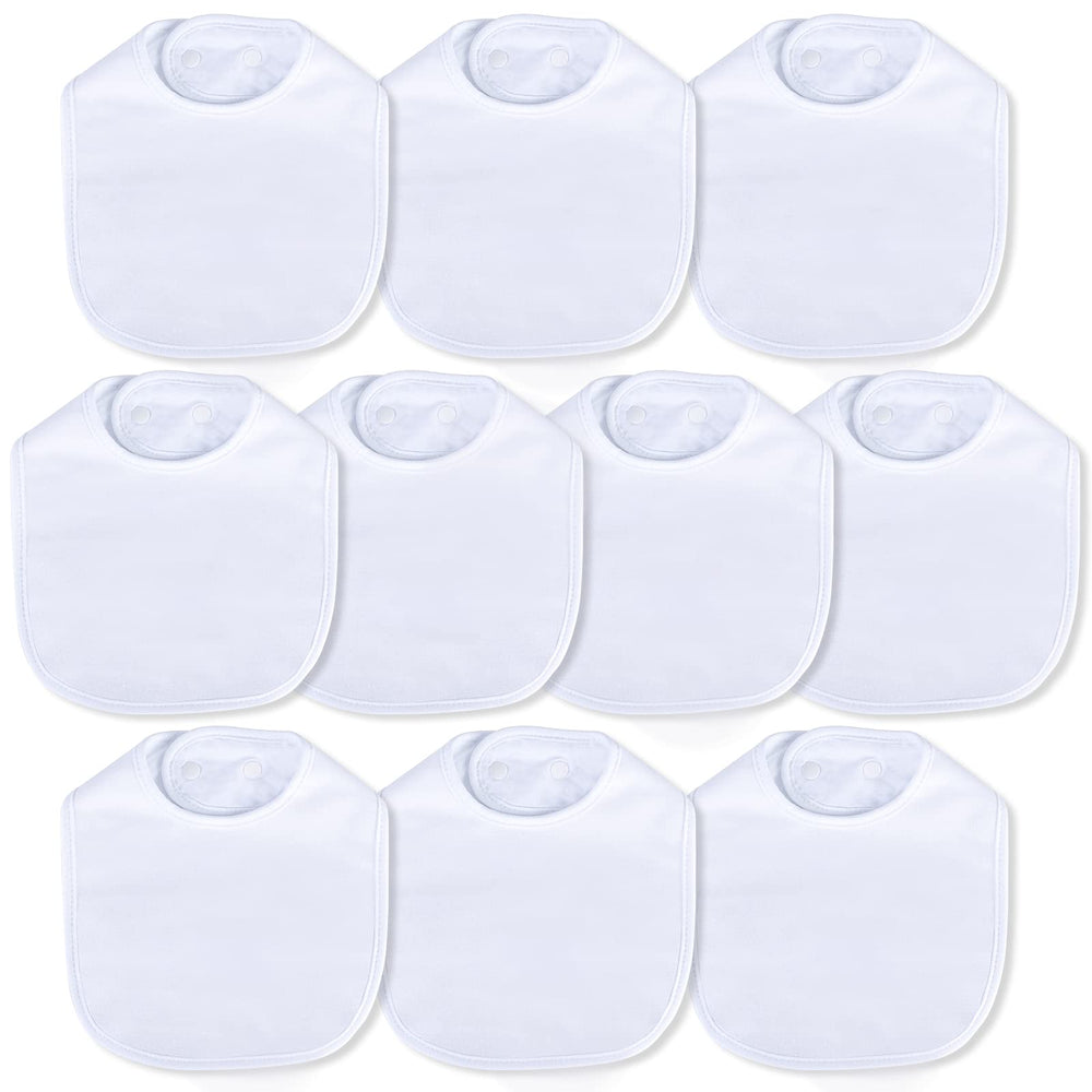 Hakochia baby bib front close-up showing soft cotton and high absorption for drool