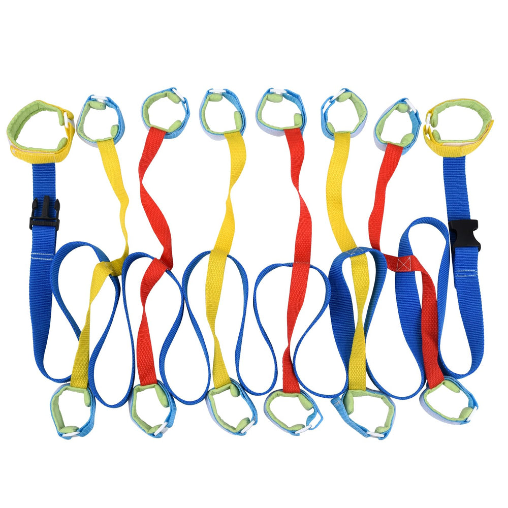 Haktoys walking rope with 12 kid handles for organized field trips and group spacing