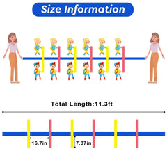 Haktoys walking rope with 2 adult handles for supervision during classroom walks