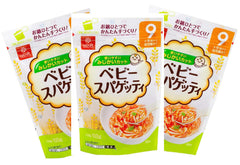 Hakubaku baby spaghetti pack front, convenient starter for quick baby meals.