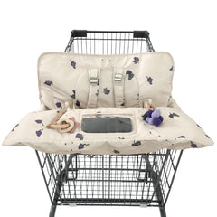 HALAA VAUVA shopping cart cover grape folded for travel-friendly storage