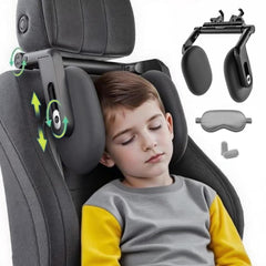 Haliwaii car headrest pillow showcases 4-way adjustment for customizable neck support.