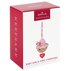 Hallmark Keepsake year-dated 2022 ornament marks milestone of baby's first Christmas.