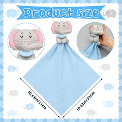 Halloscume Elephant crochet texture close-up highlights tactile surface for teething and exploration.