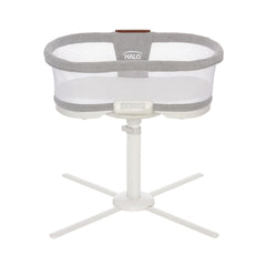 Halo BassiNest Luxe swivel rotation demonstrates 360-degree access for easy nighttime feeding.