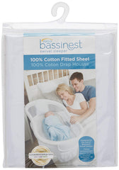 HALO BassiNest sheet fits 30 by 16 inches precisely, reducing slip.
